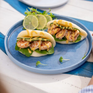 Bao buns de Langostinos